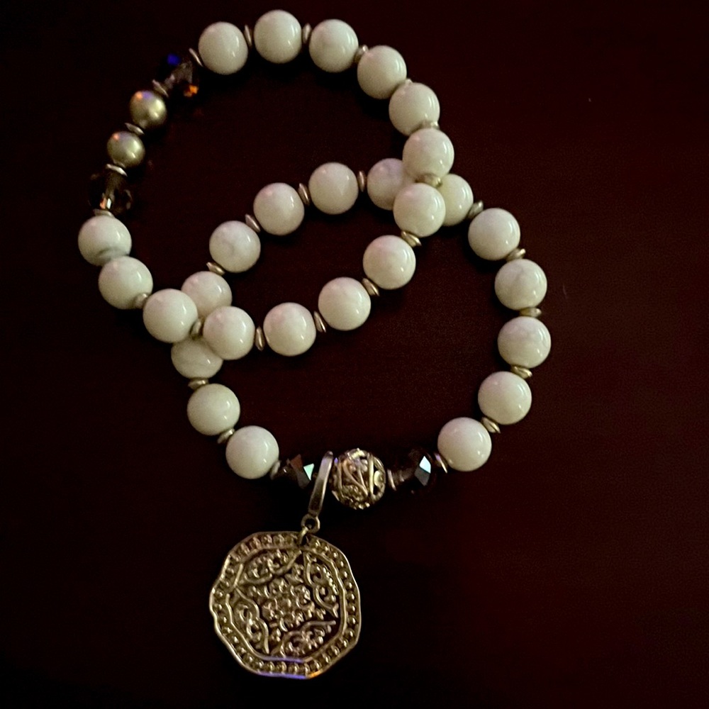 NEW! Two Silpada stretch bracelets, jewel, gold plated coin charm